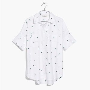 Madewell Embroidered Cactus Courier Shirt